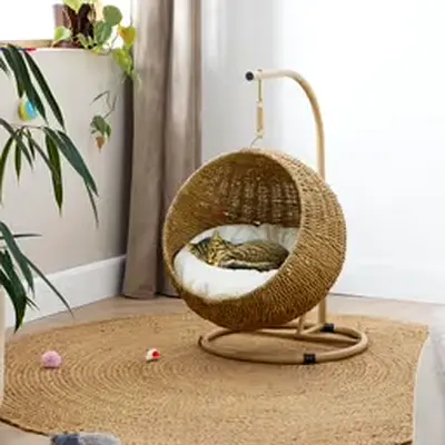 Hangstoel voor katten - naturel / wit
45 x 60 x 75 cm