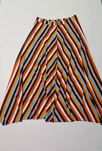 Vibrant Striped Maxi Skirt