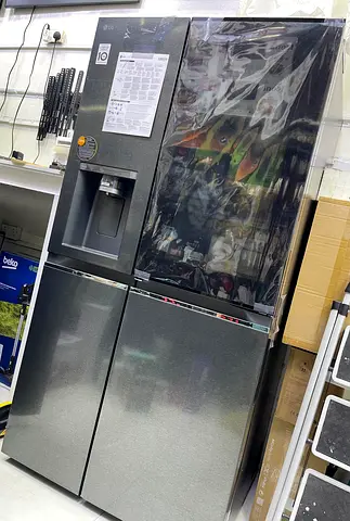 LG ThinQ Brand New Unused Side by side Instaview fridge with freezer