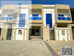 Villa for sale in Ajman, Al Helio 2 area. The villa consists of 4 master bedrooms, a majlis, a hall,