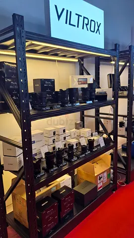 Industrial racks with lights