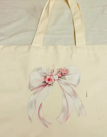 Charming Floral Print Tote Bag