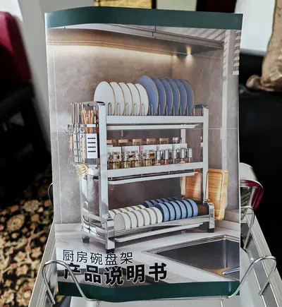 Brandnew Box-pack heavy duty Dish Drying Rack with Organizers. Metal Chrome finish Very Good quality