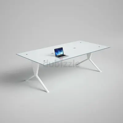 Sleek Modern Glass Office Desk