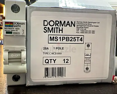 Dorman Smith 25A Type C MCB (Quantity: 12)