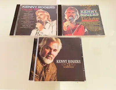 3 Kenny Rogers Music CD’s