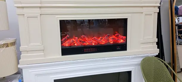 Sleek Electric Fireplace with Modern Design