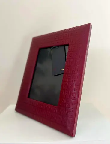 Fendi original frame for pictures maroon color