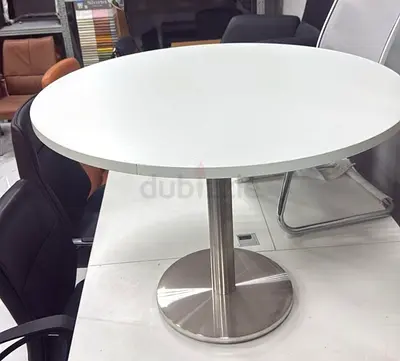 Modern White Round Dining Table