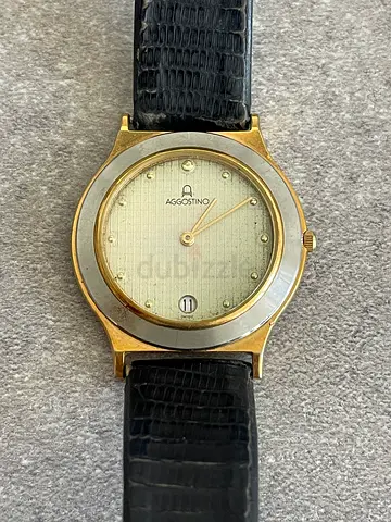 Aggostino Milano Gold Tone Quartz Womens Watch