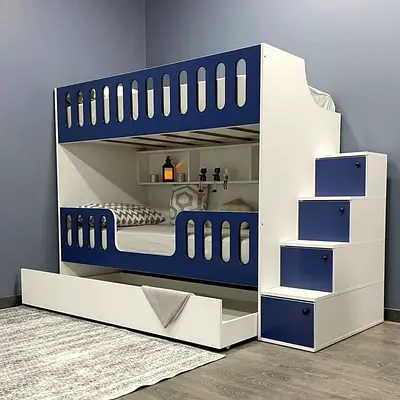 Stylish Bunk Bed with Storage