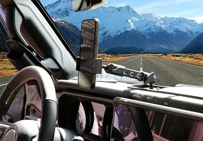 Dash Phone Holder Phone Mount for 2024-2026 Jeep Wrangler JL - 4XE - Gladiator