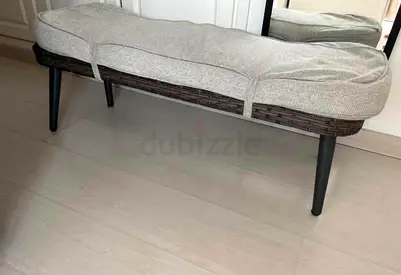 Stylish Bench with Cushioned Seat