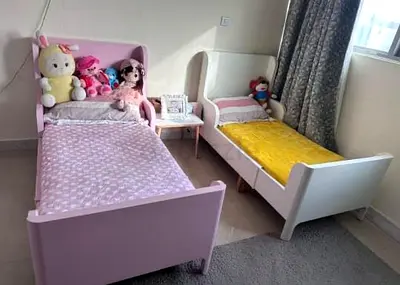 Cute Toddler Bed Set with Plush Toys