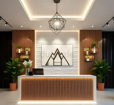 Luxury hotel reception