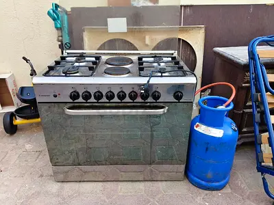 Artisan Gas+Electric Cooking oven with calender+pipe and regulator