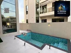 Modern villa in a happy Al Yasmin area with a private pool and rooftop, 7 master bedrooms, personali