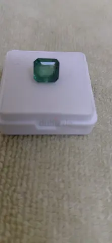 Beautiful Emerald Cut Green Gemstone