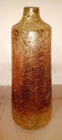 Urgent Sale ** Golden colour Glass Vase