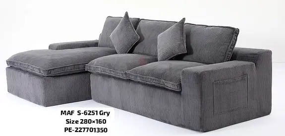 Comfortable Grey Sofa for Sale