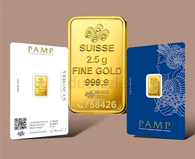 2.5g PAMP Suisse Fine Gold Bar with Certificate