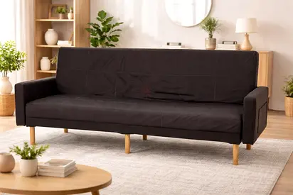 3 Seater Sofa Bed – Black Sofa Cum Bed For Modern Rooms in Dubai