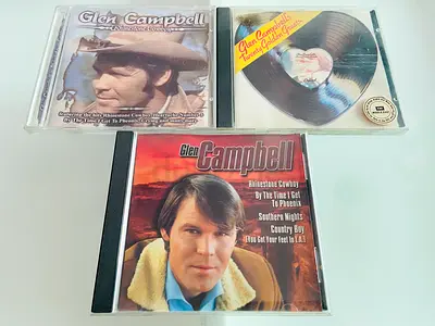 3 Glen Campbell Music CD’s