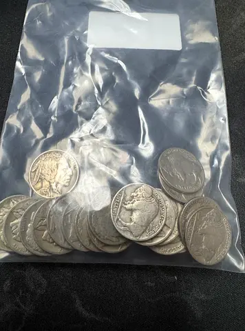 Bag of Vintage American Nickels (1920s)