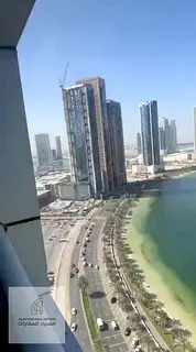 Two bedrooms and a living room in Al Mamzar, Al Waha Residences