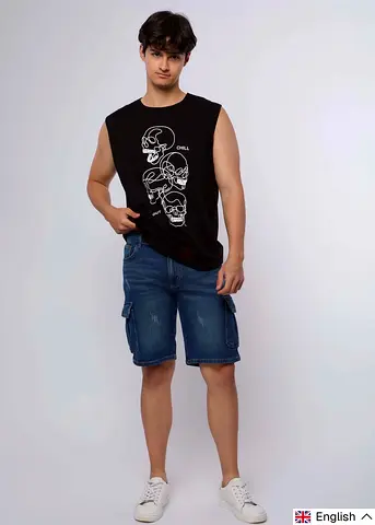 Denim jeans Shorts with pockets 3XL