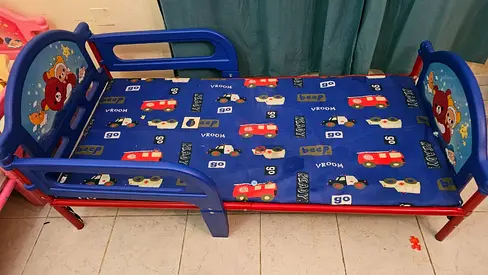 Colorful Toddler Bed with Safety Rails