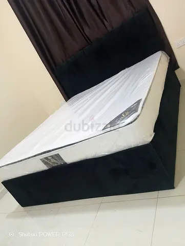 King size bed frame with mattress soft