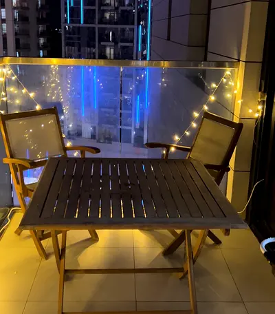 Furniture outside chair table