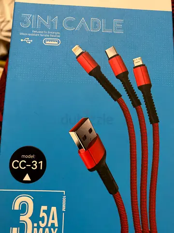 3-in-1 Charging Cable - Versatile and Durable