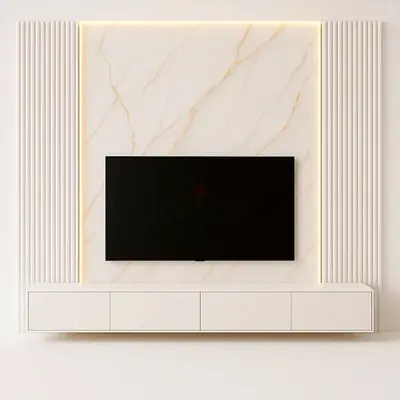 Luxury Wall-Mounted TV Unit