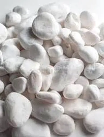 Decorative White Pebbles for Home  Garden Enhancement