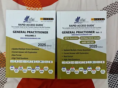Medical exam book Rapid Access Guide - General Practitioner Volume 1  2  (DHA,MOH,HAAD).