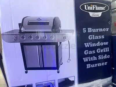 Uniflame Classic 5 Burner BBQ and 1 Side Burner