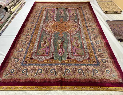3x2m Elegant Persian Bamboo silk Rug Premium Machine Knot