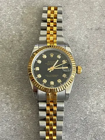 Rolex Copy/Replica, Black Dial, Women Watch
