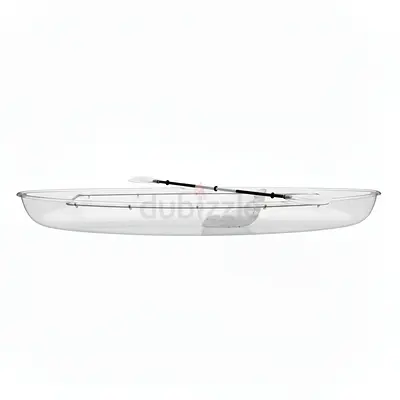 Clear Kayak with Paddle