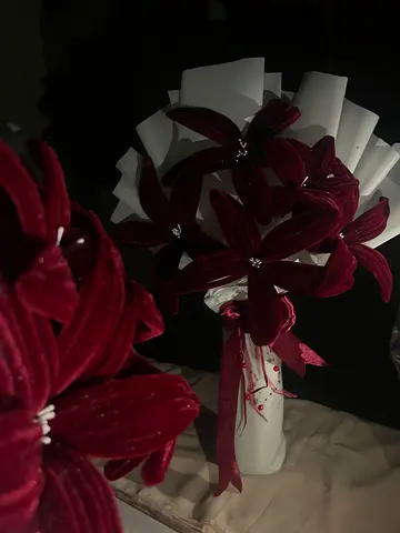 Beautiful Velvet Floral Decoration