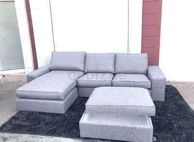 Kivik L-Shaped With footstool