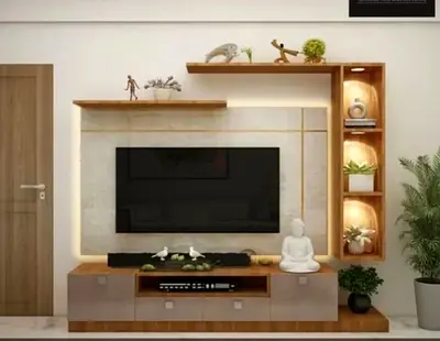 Modern tv unit wall design