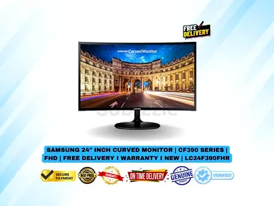 Samsung 24 Inch Curved Monitor | CF390 Series | FHD | Free Delivery I Warranty I New | LC24F390FHR