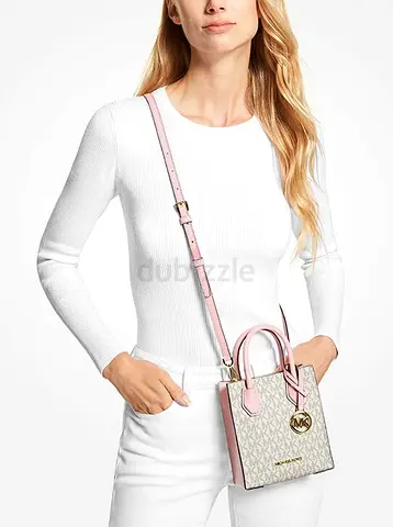 Michael Kors Mercer Extra-Small Logo and Leather Crossbody Bag