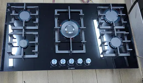 Bosch latest model built-in gas hob black ceramic 90cm