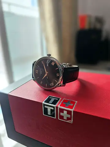 Tissot Tradition Black Dial – Swiss Made | Leather Strap | Classic Dress Watch | Original Box