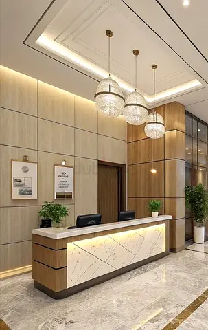 Luxury hotel reception