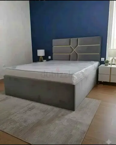 Stylish Grey Bed with included medical mattress 20 cm thiknes SSize180/200